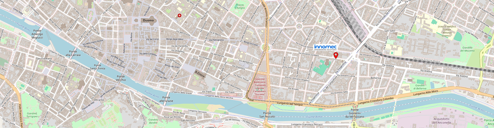 mappa stradale Firenze posizione innomec Engineering Solutions